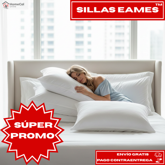 SET X2 Almohadas Descanso Premium™ FIBRA SILICONADA