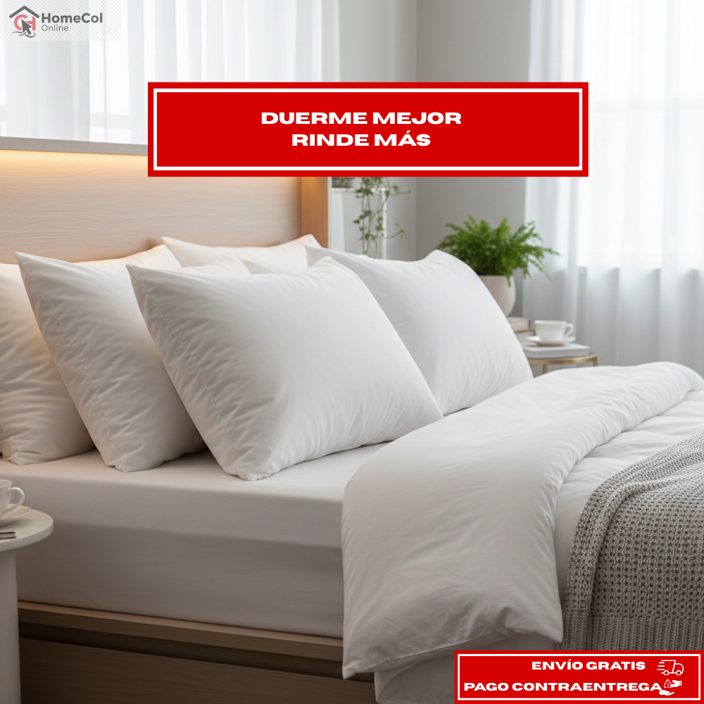SET X2 Almohadas Descanso Premium™ FIBRA SILICONADA