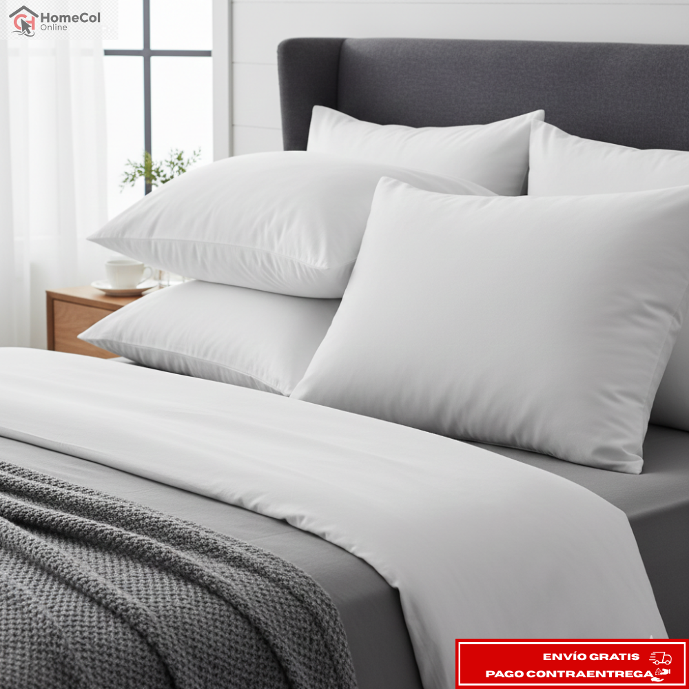 SET X2 Almohadas Descanso Premium™ FIBRA SILICONADA